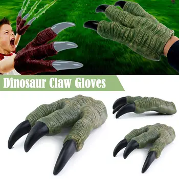 1 buc Dinozaur Moale cu Gheare Mănuși Pentru Baieti Pentru ca Modelul de Luptă de Halloween, Varcolac Mâinile Jucarii Copii Truc Prop Copii Gif Q2t7