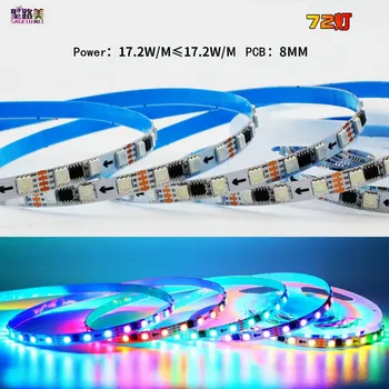 5M DC12V/24V Led-uri Madrix Lumini Dual Semnal Similar WS2815 WS2811 Externe 1 IC de Control 3 RGB Benzi Pixel Sensibile la Lumină Bandă