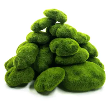 1 Buc Mini Mușchi De Piatră Caracter Iarba Verde Figurina Micro Peisaj De Basm În Miniatură Decoratiuni De Gradina, Accesorii De Aprovizionare Ambarcațiuni