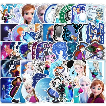 10/30/50pcs Disney Printesa Elsa Frozen Autocolante Kawaii Fete DIY Graffiti Frigider Telefon de Desene animate Drăguț Copii Autocolant Jucarii