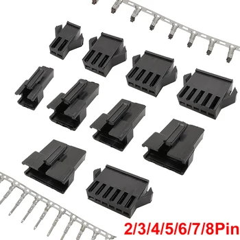 10 Seturi 2/3/4/5/6/7/8 Pin JST SM Sârmă Conector Plug 2.54 mm de sex Masculin de sex Feminin de Locuințe + Terminale SM-2P SM-2R SM2.54