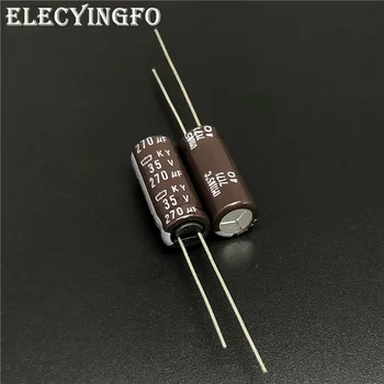 100buc 270uF 35V270UF NCC KY Serie 8x20mm cu Impedanță Redusă ESR 35V270uF Aluminiu Electrolitic Condensator