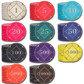 10buc/Set Premium Ceramica Valoarea Nominală Chips-uri de 39mm 10g de Înaltă Calitate Texas Hold ' em Poker jocuri de Noroc Casino en-Gros Dropship
