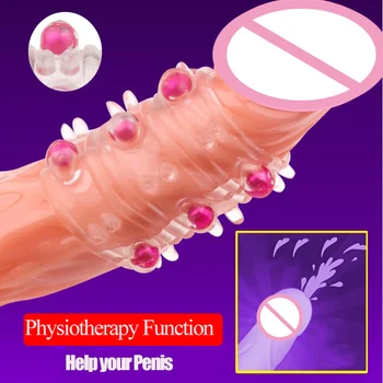 2020 Nou-veniți Fizioterapie Penis Inel de Silicon Moale Inel de Penis Timp Intarziere Ejaculare Penis Extender Jucarii Sexuale pentru Barbati, Cuplu