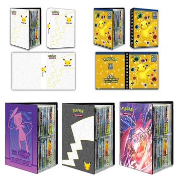 240Pcs Colecție de Cărți Album Carte Pokemon a 25-a Aniversare a 4 Joc de Buzunar Broșură Anime Jucării, Cadouri pentru Copii, Adulti