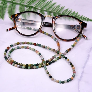 4mm piatra Naturala Curea Ochelari Lanțuri Pentru Femei 2021 Noua Moda 72cm ochelari de Soare Lanțuri en-Gros