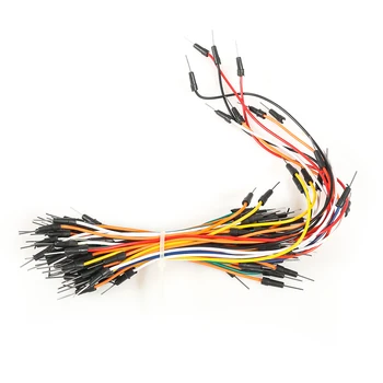 65pcs/Lot Flexibil Breadboard cablurile de legătură Cabluri de Pâine placă de linie