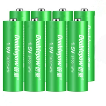 8pcs/lot Mare capacitate de 1,5 v 3400mWh AA baterie reîncărcabilă baterie Litiu este ușor perceput de către AA AAA inteligent încărcător USB