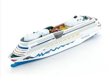 Aliaj de Transport de Model 1/1400 Siku Vas de Croazieră Aida Metal Cruiseliner Replică Miniaturală Civile pentru copii Copii Barca Cadouri
