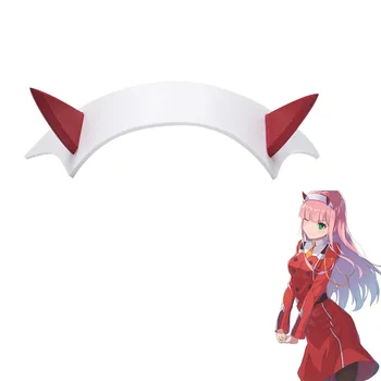 Anime Dragă în franxx 02 PVC corn bou frizură Cosplay elemente de recuzită, accesorii de îmbrăcăminte ac de păr banda de Susținere