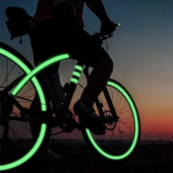 Anvelope De Biciclete Luminos Autocolant Reflectorizant Fluorescente Banda Marcaj Banda Reastar Fosfor Bandă