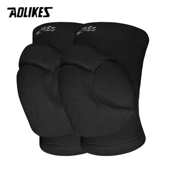 AOLIKES 1 Pereche de Sport Îngroșarea genunchiere Volei Sporturi Extreme Kneepad Brace Suport de Dans Yoga Elastic Genunchi Protector