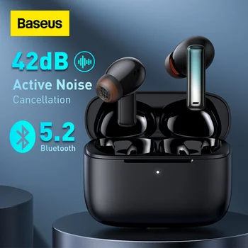 Baseus Bowie M2 ANC TWS Bluetooth 5.2 Căști, Activ de Anulare a Zgomotului Căști, latență scăzută, 4-mic ENC reducere a zgomotului