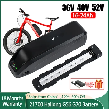 Biciclete electrice Ebike Baterie Hailong G70 G56 21700 18650 Samsung LG Celule Pachet 48V 19.2 AH 36V 24AH 52V 14.4 AH Baterie Litiu