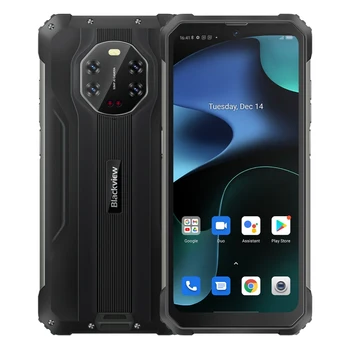 Blackview BV8800, rezistent la apă, Smartphone 8GB+128GB Helio G96 90Hz 20MP Viziune de Noapte 50MP Camera din Spate NFC Mobile 8380mAh