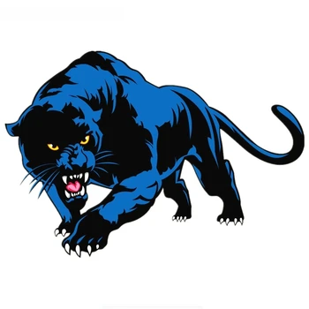 Blue Panther Print Colorat, Autocolant Auto protecție Solară rezistent la apa Decalcomanii Accesorii de Animale de pe Masina Auto Autocolant Vinil,18cm*13cm