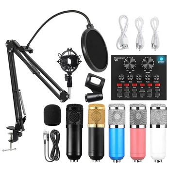 BM 800 Audio Profesionale V8 placa de Sunet Set Microfon Studio Condensator Microfon Pentru Karaoke de Înregistrare Podcast Live Streaming BM800