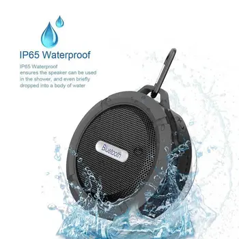 c6 Wireless Waterproof, Bluetooth Speaker Sport în aer liber, Mini Stereo Bluetooth Audio pentru Telefon Mobil Mic Difuzor Subwoofer Auto