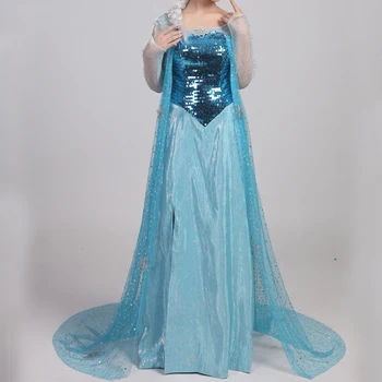 Calitate De Top Regina Elsa Cosplay Costum Rochie Pentru Petrecerea De Halloween Femei Fata Custom Made