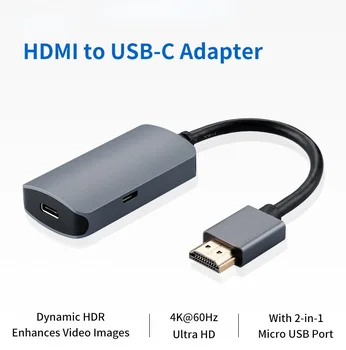 Calitate USB de Tip C de sex Feminin La HDMI Adaptor USB de C 3.2 Intrare La Ieșire HDMI Converter HD 4K de Afișare USB C Thunderbolt 3 Adaptor