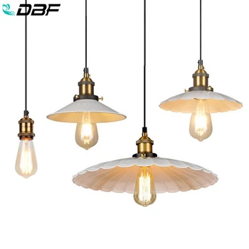 [DBF]Industrial Lumini Pandantiv Pandantiv Vintage Lampa Edison Retro Agățat de Iluminat cu Abajur Restaurant /Bar/cafenea Luminari