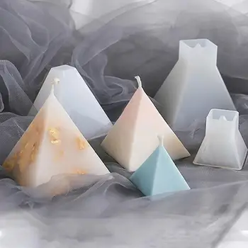 DIY Lumanare Aromatherapy Mucegai Piramida Rășină de Turnare Artă Silicon Mucegai Manual Lumânare Face Matrite Instrument Consumabile Decor Acasă