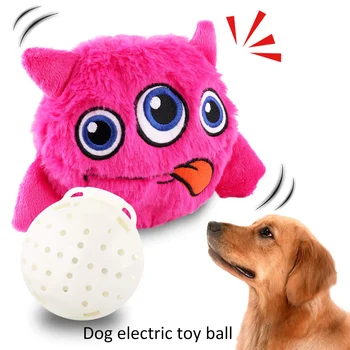 Drăguț Câine Jucării De Pluș Chicoti Mingea Jucarii Catelus Electric Automat Se Agită Nebun Câine Jucării Exercițiu De Divertisment Interactive Jucărie Animale De Companie