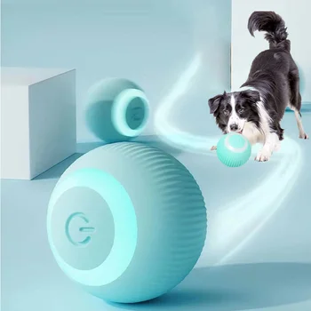 Electric Jucării pentru animale de Companie Amuzant Smart Auto Minge de Rulare Pentru Câini de Auto-mișcare Catelus Jocuri Pisa Bile Pisica Accesorii USB de Încărcare