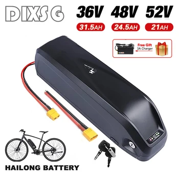 Elektrische Fahrrad Hailong Baterii 36V 48V 52V USB 18650 BBS02 BBS03 BBSHD 30ah 40Ah 500W 750W 1000W, 1500W cu Role nivel de încărcare