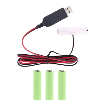 Eliminator de baterie USB Putere SupplyCable Înlocui 1.5 V Baterie AA pentru Radio Electrice de Jucarie Ceas LED Strip Lumină Calculator