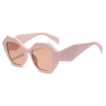 Epocă Pătrat ochelari de Soare Femei Bărbați Poligonale Tăiere Cadru Nuante Mare Designer de Lux Ochelari de Soare Lunette De Soleil Femme UV400