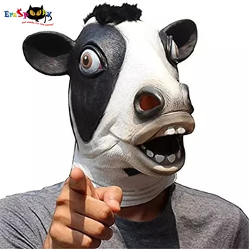 Eraspooky Realiste De Animale Vaci Cai Mască De Latex Cosplay Costum De Halloween Elemente De Recuzită Pentru Adult Festival Mascarada Pălării De Pește Masca
