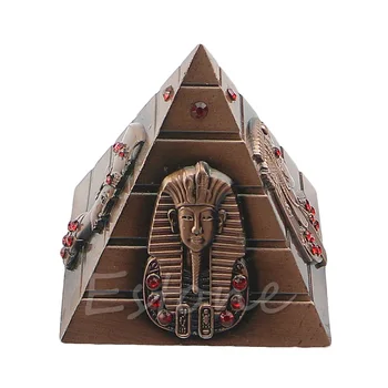 Faraon Egiptean Decorative Faraon Cămilă Metal Piramide Ornament Antic
