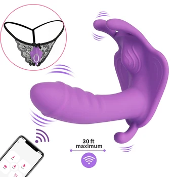 Femei Vibrator Fluture Vibratoare Jucarii Sexuale pentru Femei APP Control de la Distanță Bluetooth Vagin Vibrator de sex Feminin Vibratoare pentru Femei Cupluri