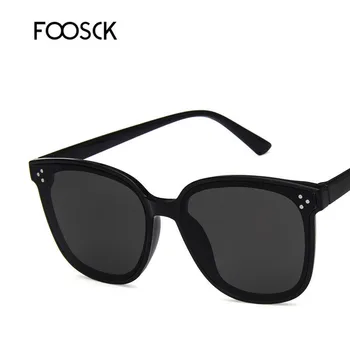 FOOSCK Nou Brand de Designer pentru Femei ochelari de Soare Patrati Supradimensionat Vintage sex Feminin Albastru Oglindă Ochelari de Soare UV400