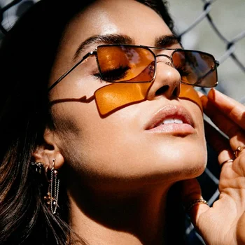 HKNA 2022 Pătrat ochelari de Soare Femei Retro de Lux de Brand Designer de Ochelari de Soare pentru Femei/Bărbați Vintage Nuante pentru Femei en-Gros uv400