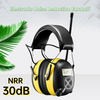 in Stoc!!! Electronic de Reducere a Zgomotului Earmuff protecție Auditivă Digital AM / FM Radio Stereo Protecția Auzului antifoane