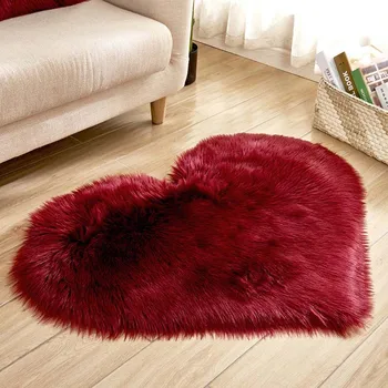 Inima în Formă de Pufos Canapea Covoare Antialunecare Covor Zonă pentru Vestiar Acasă Decor Camera de zi Dormitor Floor Mat Covor 50*60/70*90cm