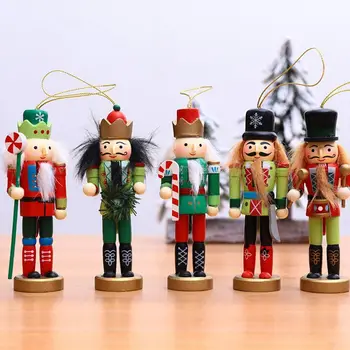 Lemn Spargatorul De Nuci Soldat Crăciun Decorare De Anul Nou Pentru Copii Papusa Pom De Crăciun Pandantive Agățat Ornamente