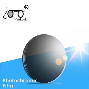 Lentilă Fotocromatică Lumina Albastră De Blocare Cameleon Lentile Optice Miopie Miopie Ochelari De Soare Gri Maro 1.56