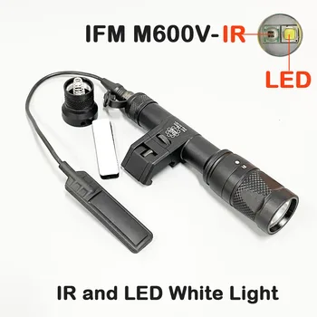 Lumina infrarosie IFM M600V IR Laser & LED Alb Scout Lumina Daul Ieșire De 400 Lumen Offset Monta Lanterna Tactice
