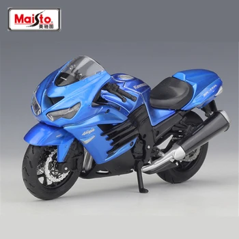 Maisto 1:18 Kawasaki Ninja ZX-14R Aliaj Motocicleta Sport Model Diecasts Metal Street Racing Motocicleta Model de Jucărie pentru Copii Cadouri