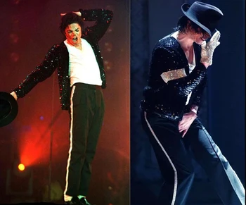 Michael Jackson Costum Jackson imită îmbrăcăminte Billy King MJ spectacol de dans costum Cosplay performanță etapă Bar Club de noapte