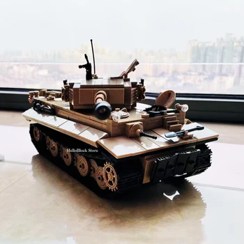 Militar Seria WW2 Tigru Blocuri Grele Rezervor Orașul German Tank Cărămizi Soldat Amry Armă Cifre Jucării Pentru Copii Cadouri