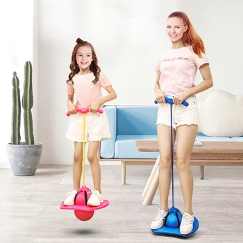 Mingea Cade Cu Mâner Și Pompa De Echilibru Platforma Bouncy Sari Pogo Minge Pentru Copii, Loc De Joaca Sport De Antrenament Concurenței Jucărie