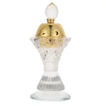 Mini Crystal Arzător De Tămâie Stil Arab Eid Tradiționale Scobite Ulei Esențial Lampa Arzător Florale Decorate Decor Acasă