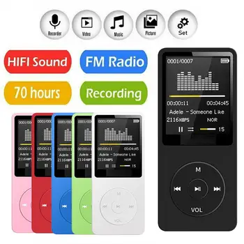 MP3 Music Player Bluetooth-compatibil Pierderi Walkman-ul Portabil Radio Fm Extern Ultra-subțire Student Mp4 Recorder Pixul Vorbitor