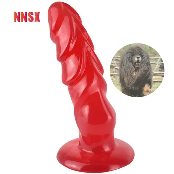 NNSX Animal Vibrator Câine Vibrator Anal Plug Lucency Jeleu Masturbator Adult Produs Orgasm Stimula Jucarii Sexuale pentru Femei pentru Sex-Shop