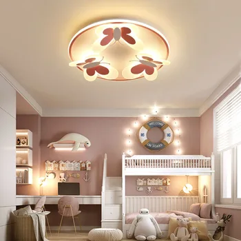 Noi Moderne, Fluture Decorativ cu LED Lumini Plafon Studiu Copii care Trăiesc, Cameră Dormitor Copil Salon de Lămpi de Iluminat Interior