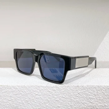 Nou Pătrat Negru Bej Transparent Acetat Cadru ochelari de Soare pentru Femei SUR de Înaltă Calitate pentru Bărbați Ochelari